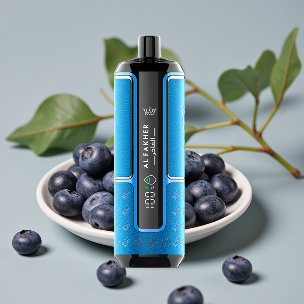Al Fakher Crown Bar 15K Hypermax Wegwerp Vape Kit Blauwe Bessen Kauwgom 22ml 600mAh