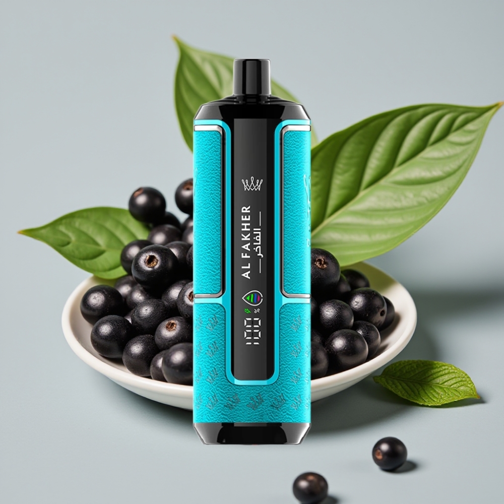 Al Fakher Crown Bar 15K Hypermax Wegwerp Vape Kit Zwarte Bes Munt 22ml 600mAh