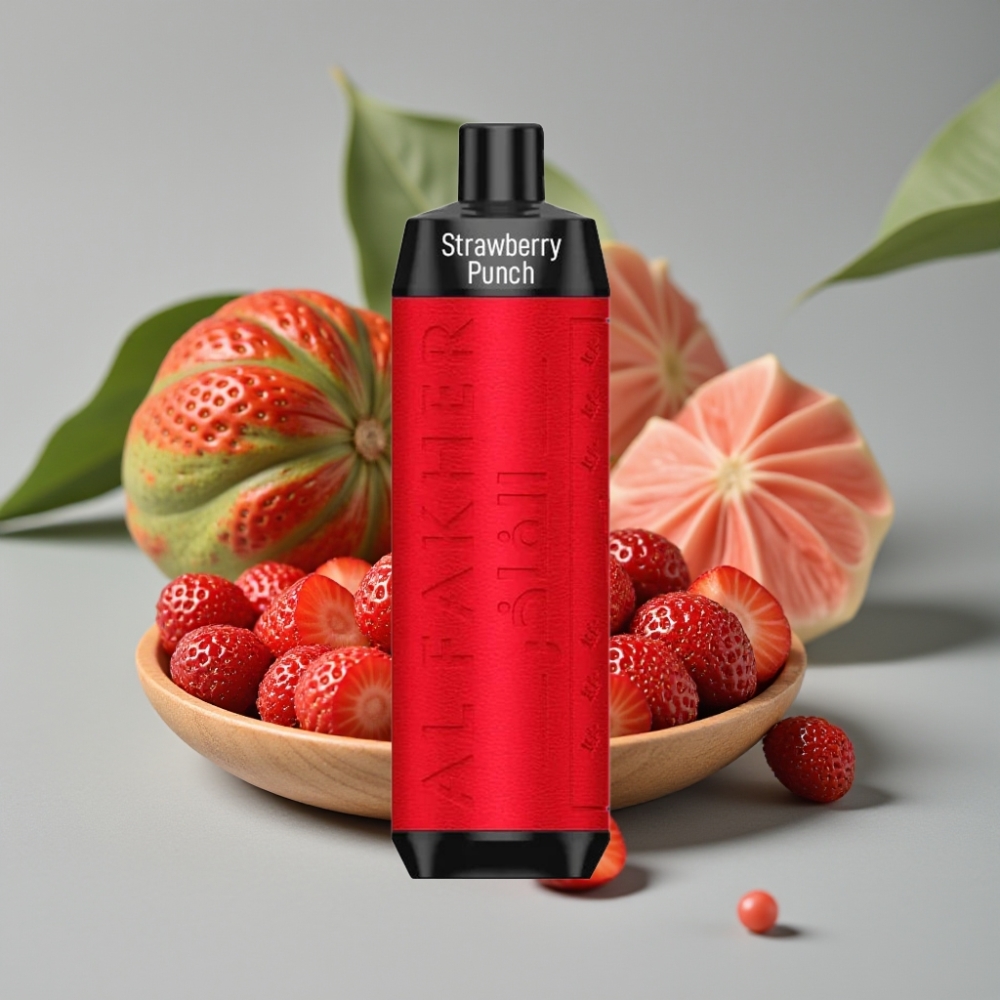 Al Fakher Crown Bar 8000 Crystal Disposable Vape Aardbeien Punch – 18ml, 5mg, 600mAh