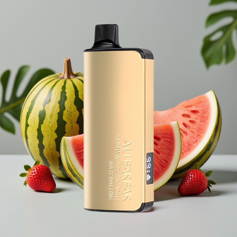 Alibarbar Ingot 9000 Puffs 22ml 2350mah Aardbei Kokos Watermeloen