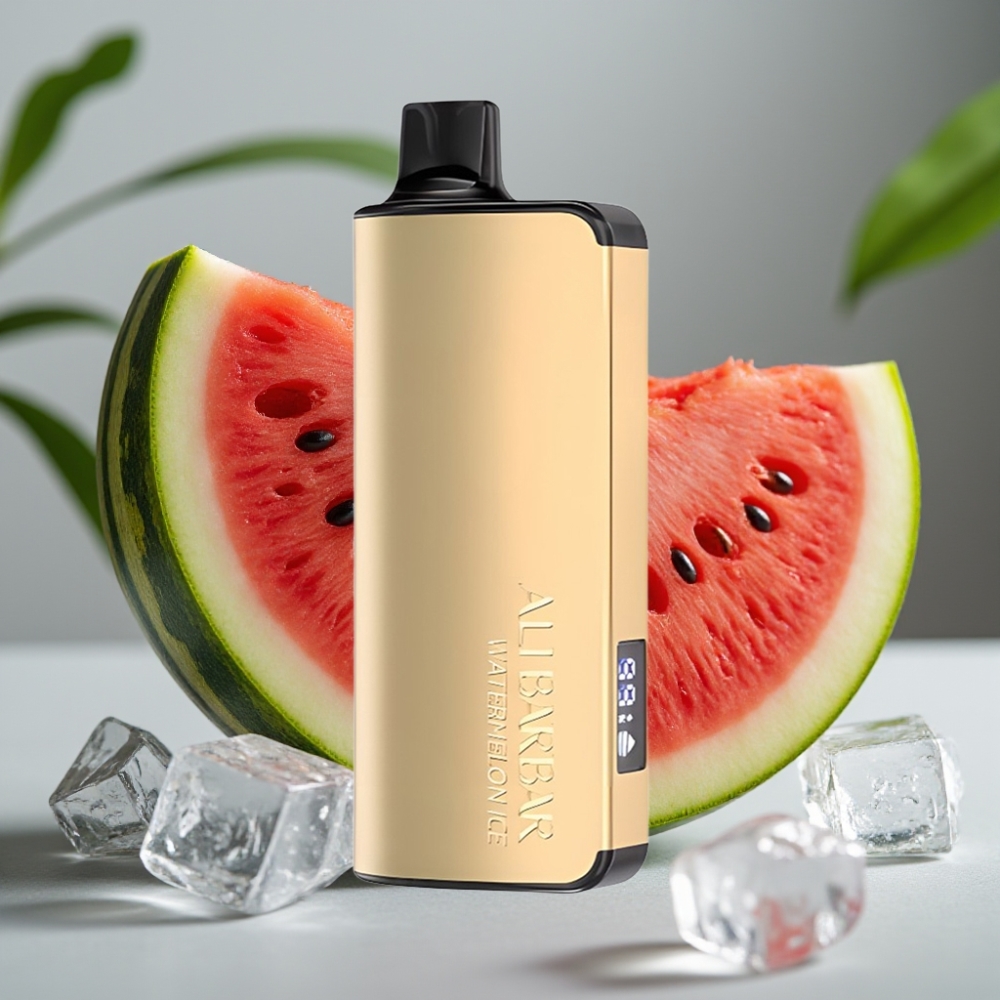 Alibarbar Ingot 9000 Puffs Watermeloen IJs 22ml 2350mAh 1.2 Ohm LED