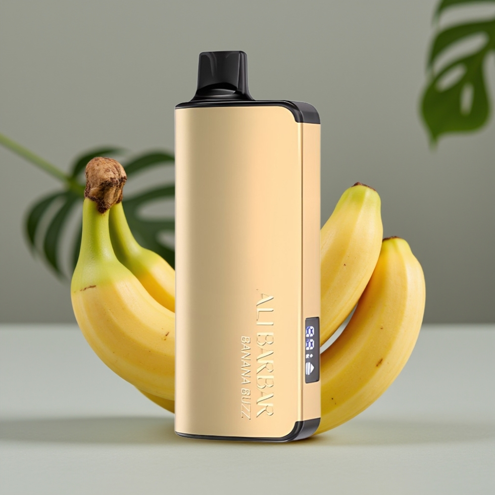 vape wholesale Suomi Alibarbar Ingot 9000 Puffs 22ml 2350mAh Banaan Buzz