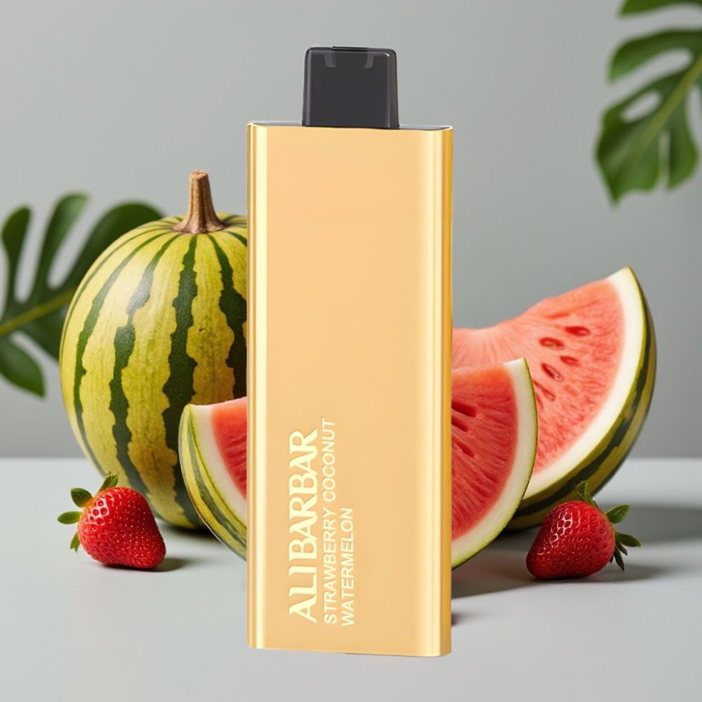 Alibarbar Pandora 7000 Puffs Wegwerp Vape Aardbei Kokosnoot Watermeloen – 17 ml, 1.0 Ω