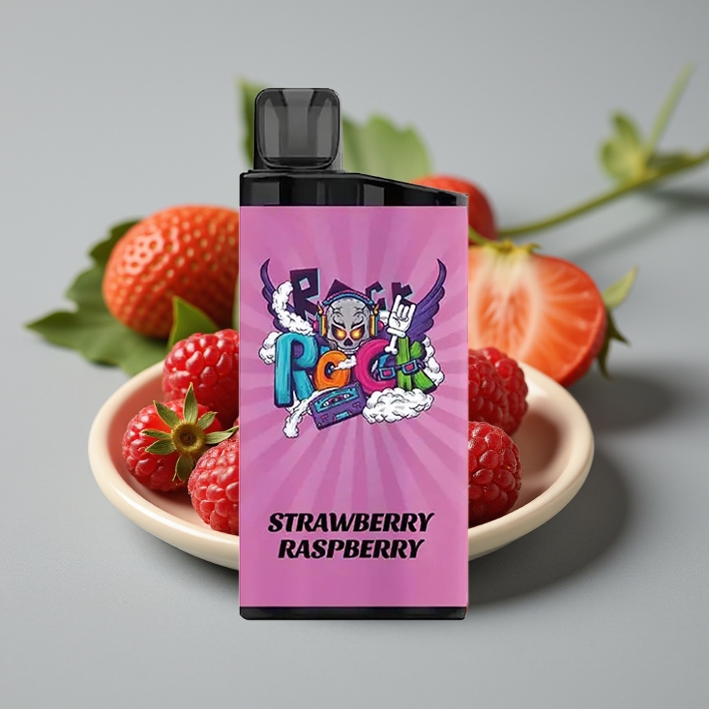 IGET Bar 3500 Puffs Aardbei Framboos – 1400 mAh, 1.2 Ohm Mesh Coil