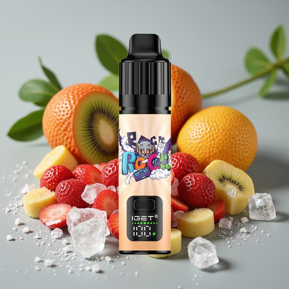 IGET BAR PLUS S3 POD 10000 Puffs Disposable Vape Aardbei Kiwi IJs 18ml 5% 950mAh