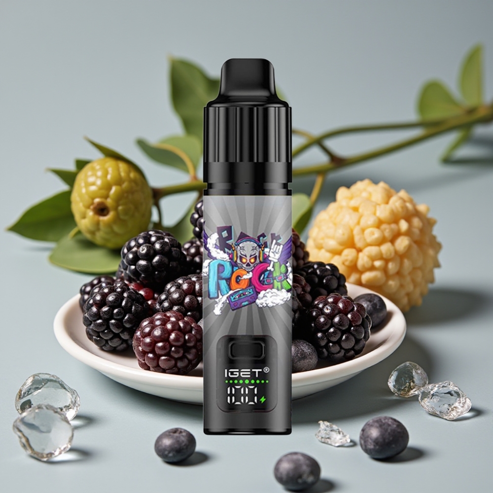 IGET BAR PLUS S3 POD 10000 Puffs Wegwerp Vape Braambes IJs 18ml 5% 950mAh