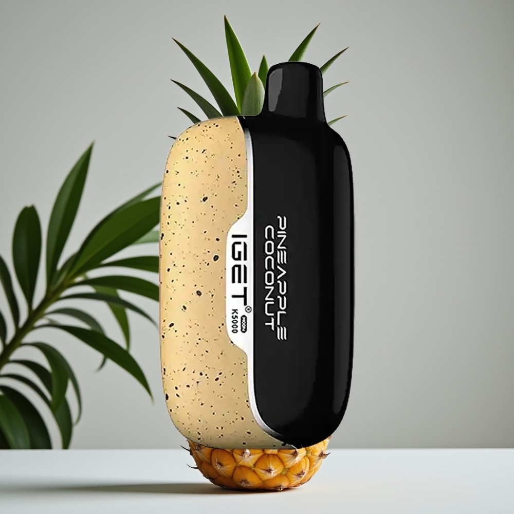 IGET Moon K5000 Puffs Disposable Vape Ananas Kokos - 5000 Puffs, 1.35 Ohm, 81.5 g