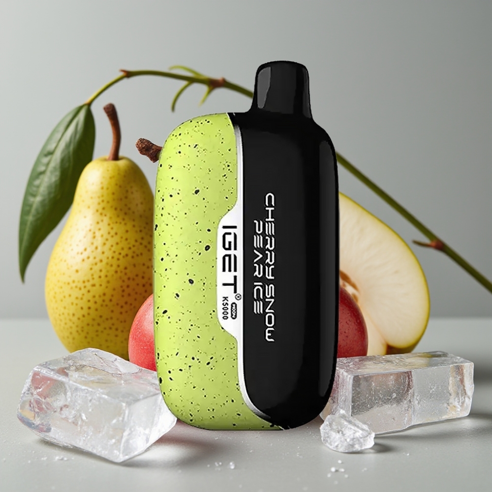 IGET Moon K5000 Puffs Kersen Sneeuwpeer IJs - 1.35 Ohm, 81.5 g