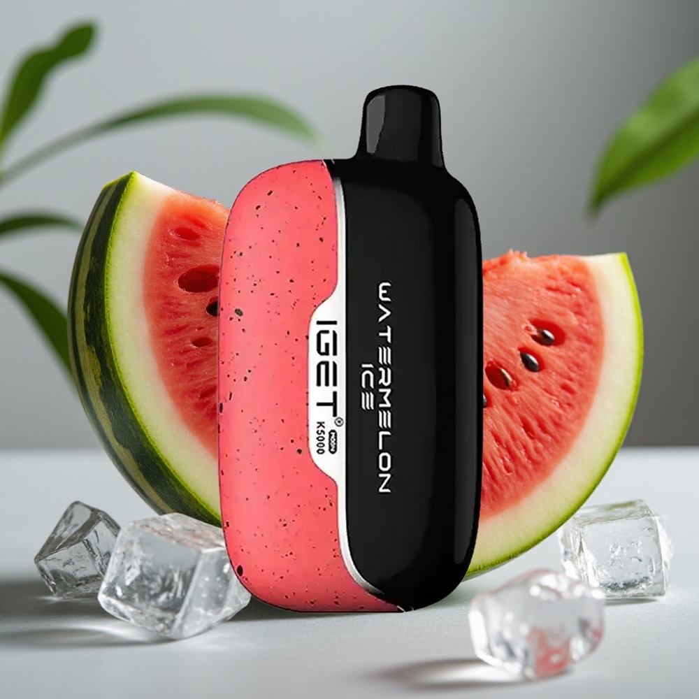 IGET Moon K5000 Puffs Watermeloen IJs - 5000 Puffs, 1.35 Ohm Mesh Coil