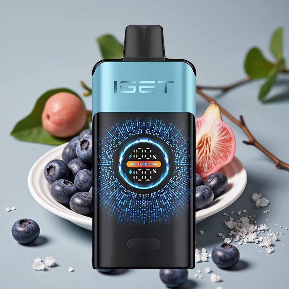 IGET ONE 12000 Puffs Disposable Vape Blauwe Bes Ijs 12000 Puffs 2700 mAh 0.6 ohm