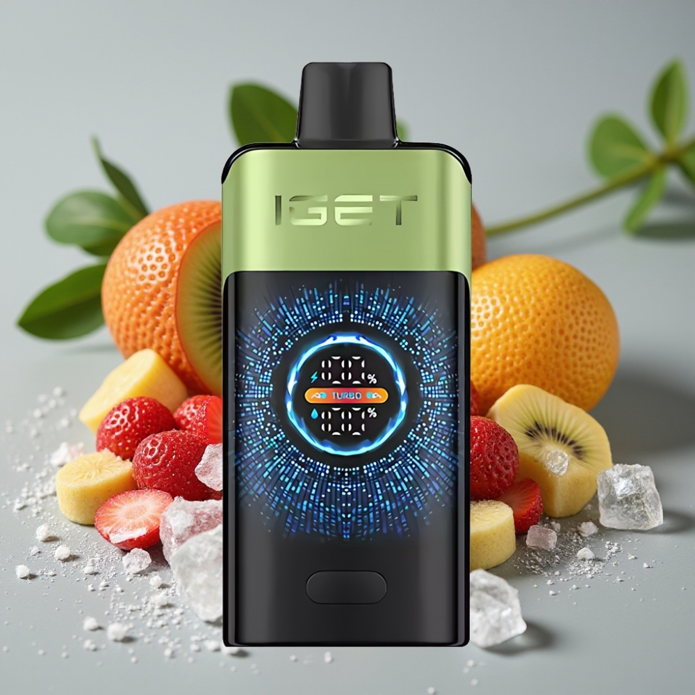IGET ONE 12000 Puffs Wegwerp Vape Aardbei Kiwi Ijs 2700 mAh 0.6 ohm
