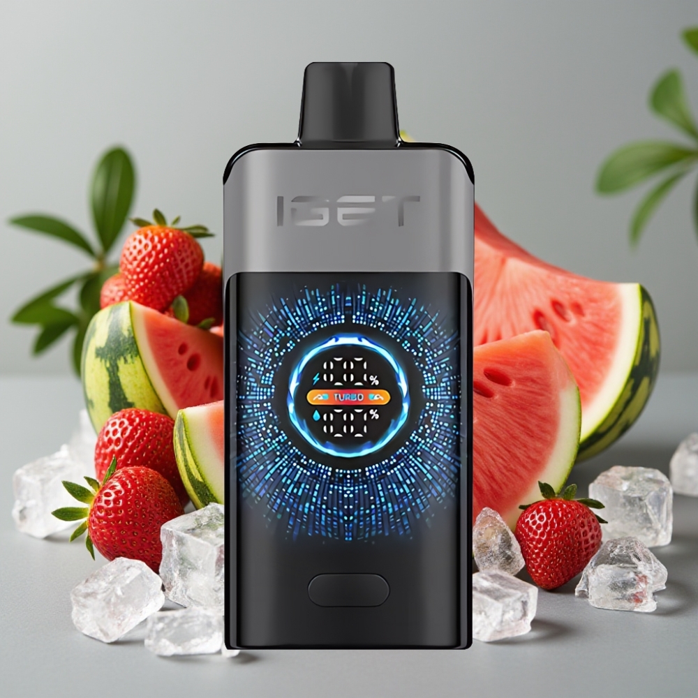 IGET ONE 12000 Puffs Wegwerp Vape Aardbei Watermeloen IJs 2700 mAh 0.6 ohm