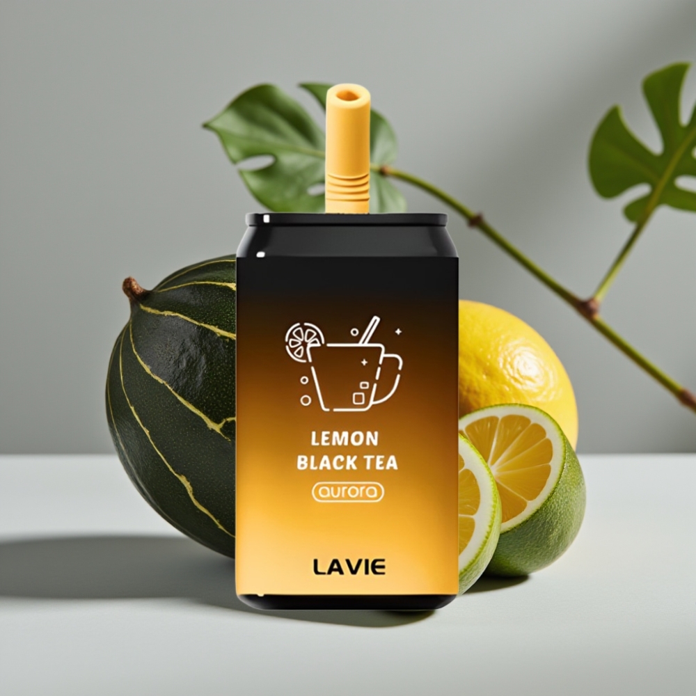 LAVIE Aurora 11000 Puffs Citroenzwarte Thee 22ML 650mAh Type C