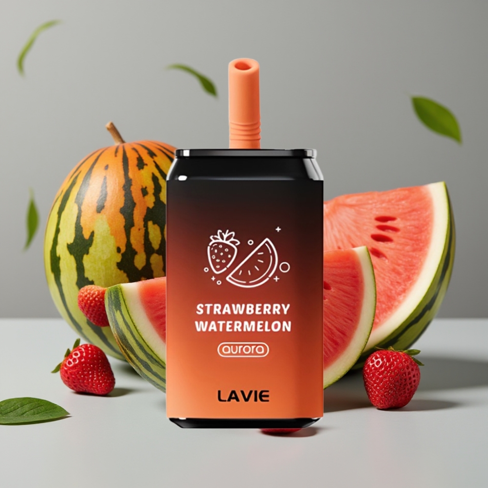 vape wholesale Suomi LAVIE Aurora 11000 Puffs Aardbei Watermeloen 22ML 650mAh