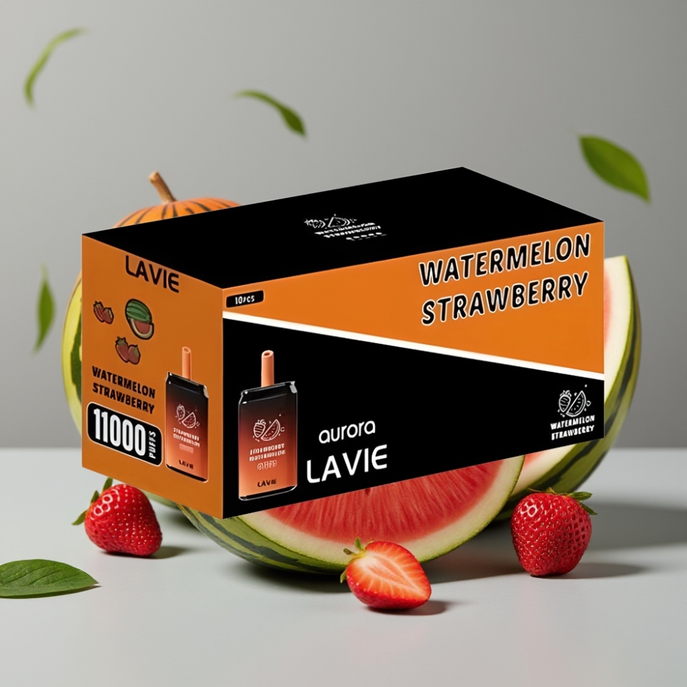 vape wholesale Suomi LAVIE Aurora 11000 Puffs Aardbei Watermeloen 22ML 650mAh