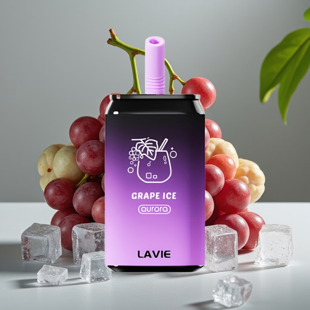vape wholesale Suomi LAVIE Aurora 11000 Puffs Druiven IJs 22ML 650mAh Type C