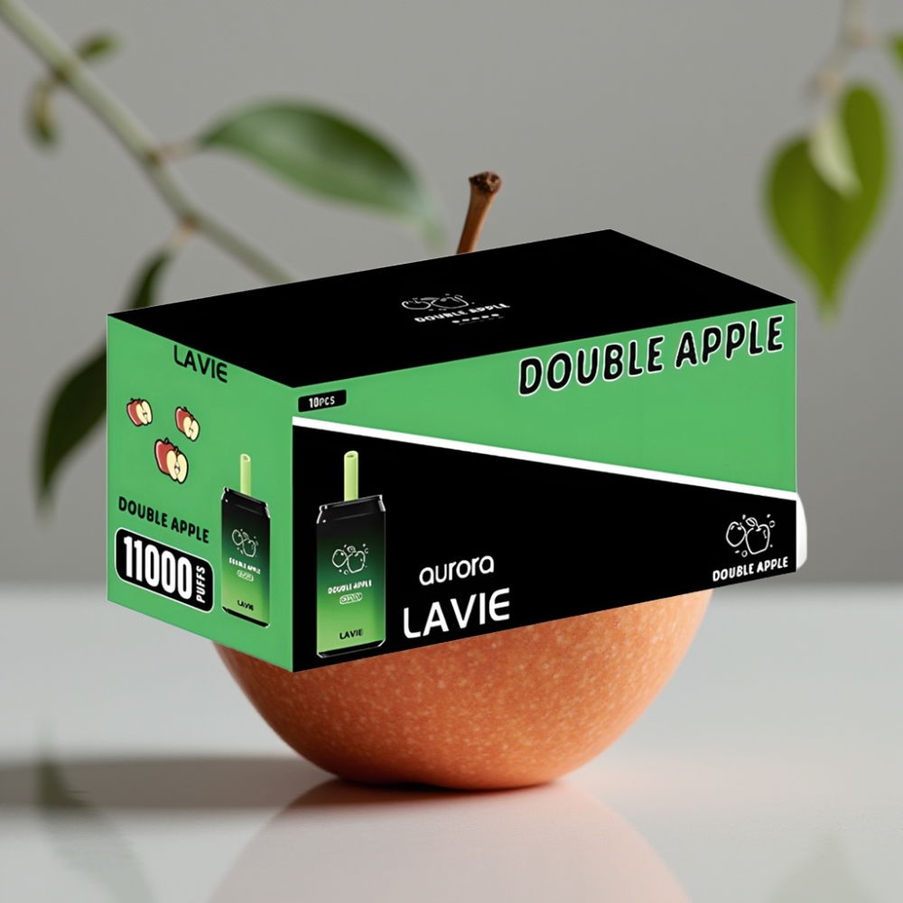 vape wholesale Suomi LAVIE Aurora 11000 Puffs Dubbel Appel 22ML 650mAh Type C