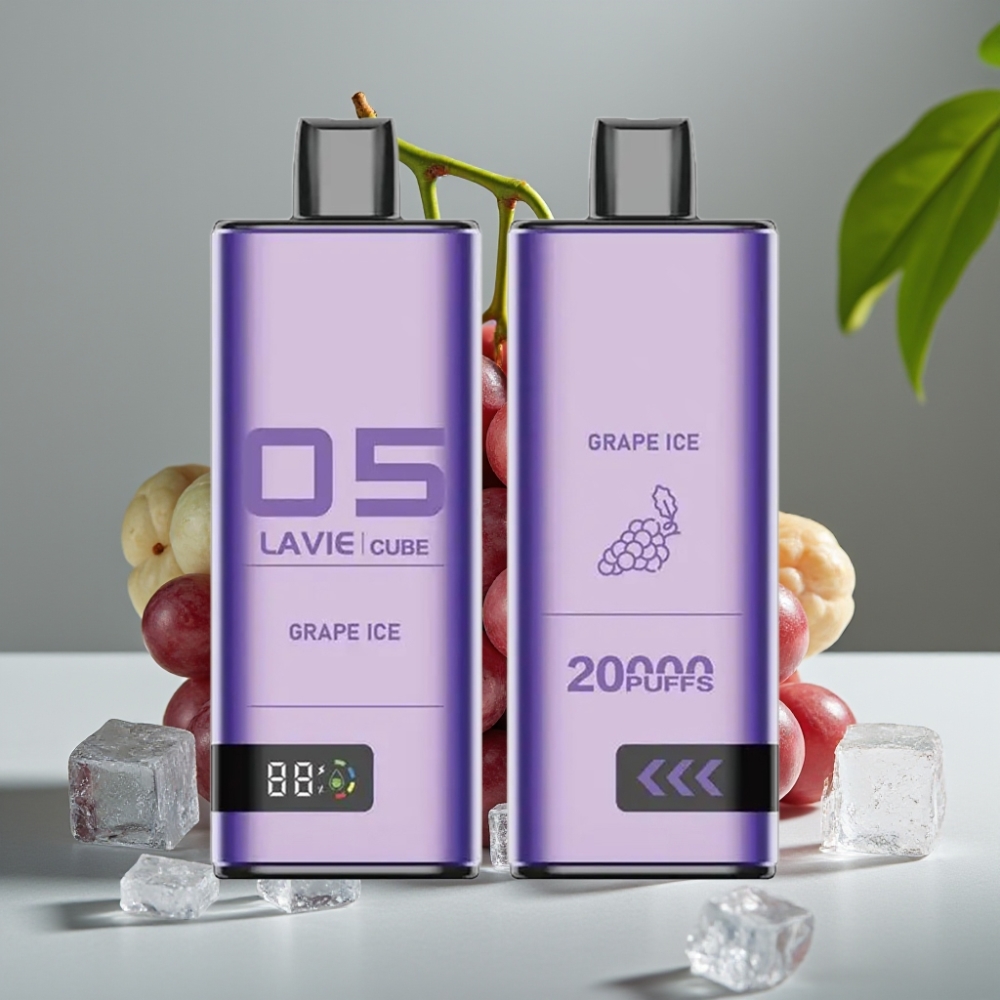 Lavie Cube 20000 Puffs Disposable Vape Druiven IJs 28ML 5% Type C