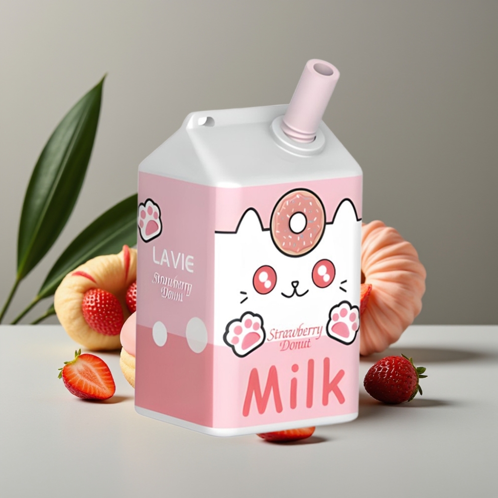 LAVIE Milk 7000 Puffs Disposable Vape Aardbei Donut 16ML 5% Type C