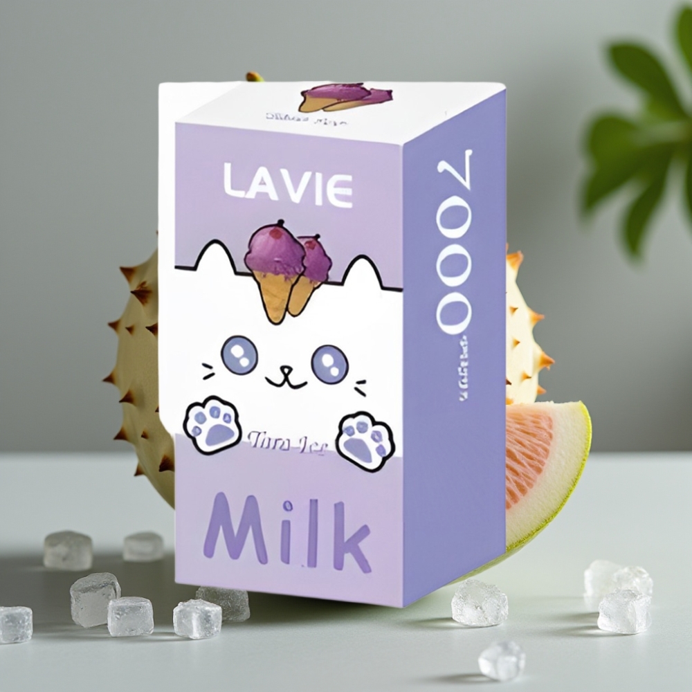 vape wholesale Suomi LAVIE Milk 7000 Puffs 16ML 600mAh Type C Taro IJs Melk