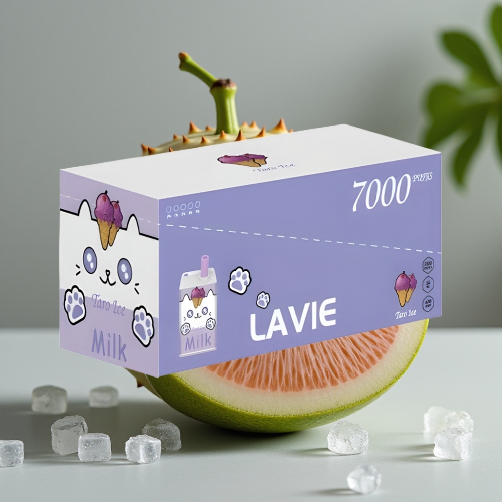 vape wholesale Suomi LAVIE Milk 7000 Puffs 16ML 600mAh Type C Taro IJs Melk
