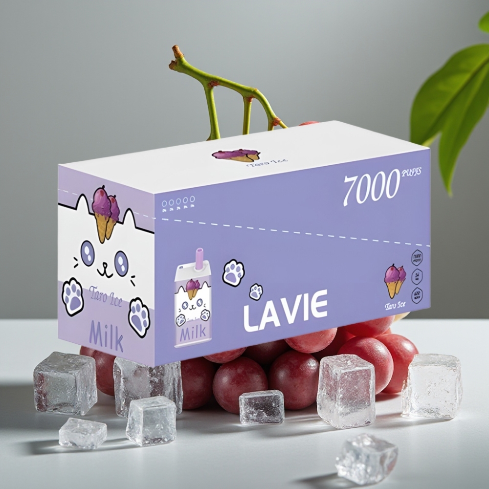 vape wholesale Suomi LAVIE Milk 7000 Puffs Druiven IJs 16ML 600mAh Type C