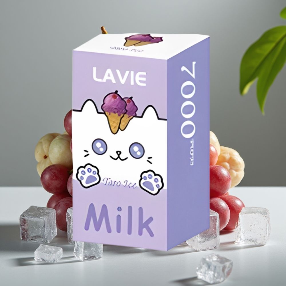 vape wholesale Suomi LAVIE Milk 7000 Puffs Druiven IJs 16ML 600mAh Type C