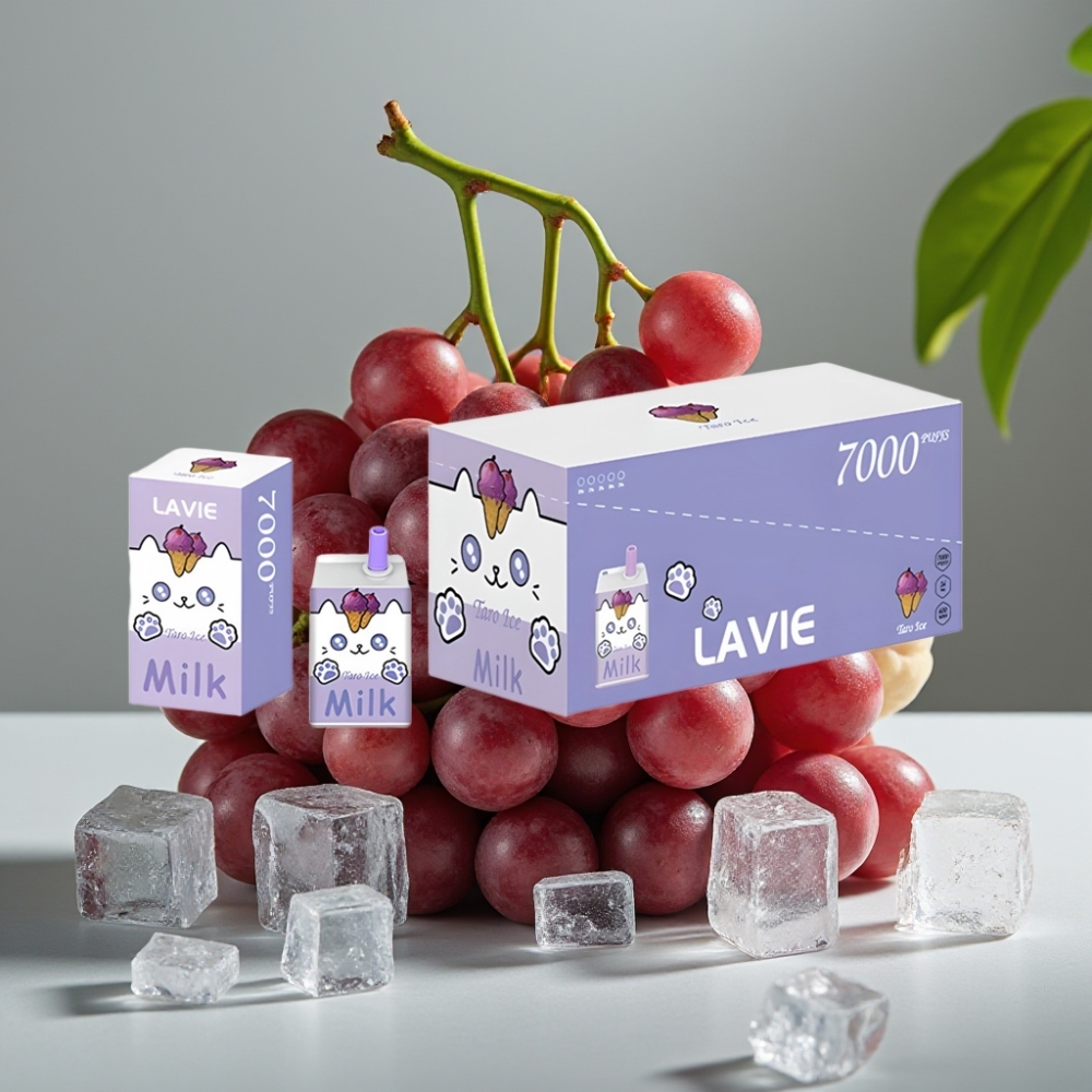 vape wholesale Suomi LAVIE Milk 7000 Puffs Druiven IJs 16ML 600mAh Type C
