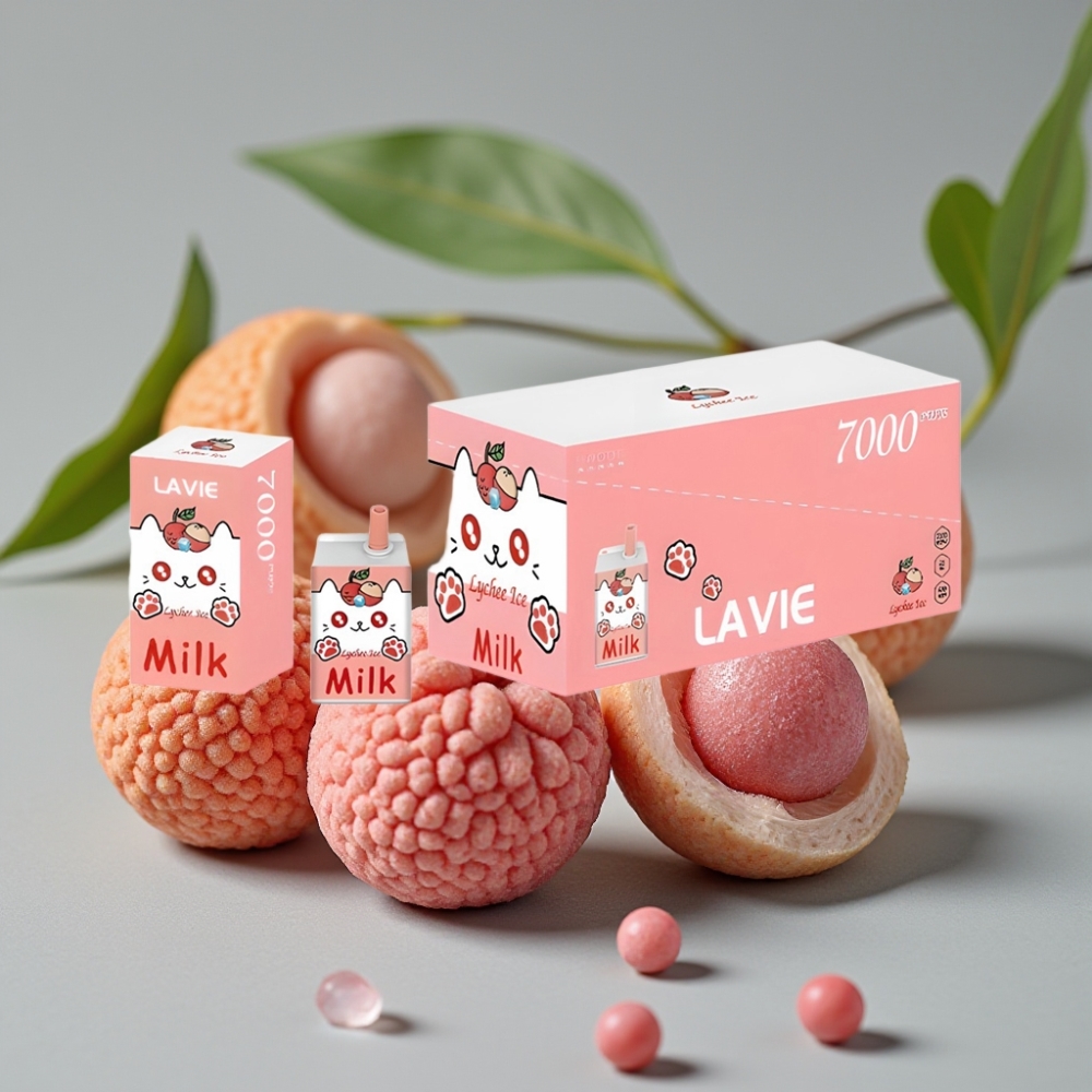 vape wholesale Suomi LAVIE Milk 7000 Puffs Lychee IJs 16ML 5% Type C