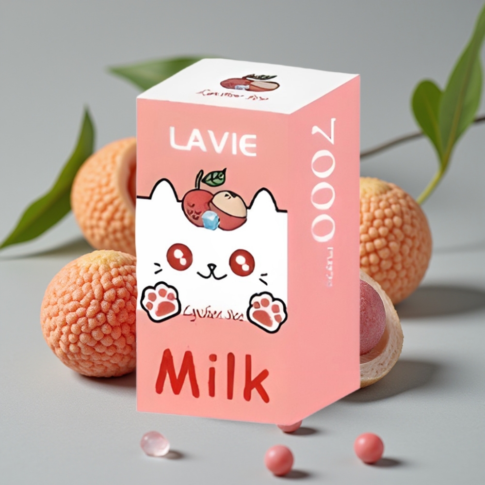 vape wholesale Suomi LAVIE Milk 7000 Puffs Lychee IJs 16ML 5% Type C