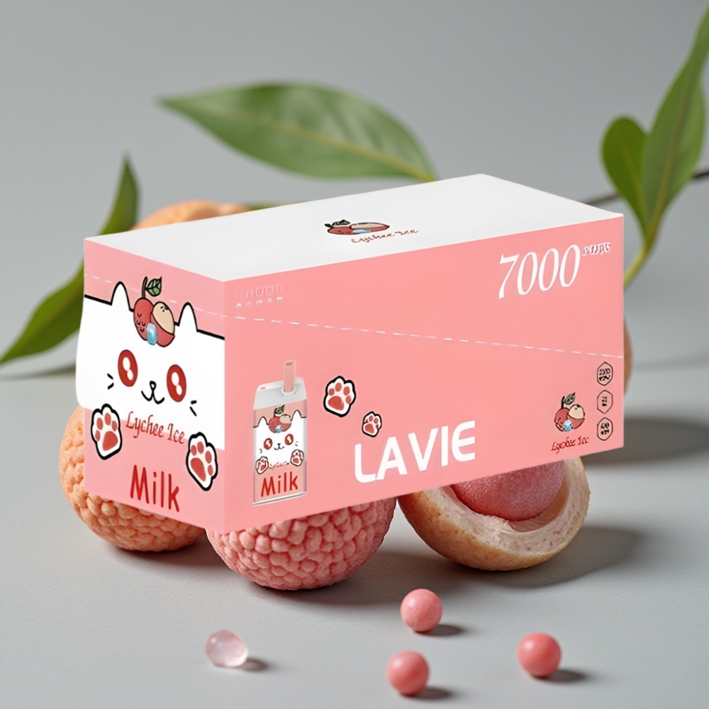 vape wholesale Suomi LAVIE Milk 7000 Puffs Lychee IJs 16ML 5% Type C