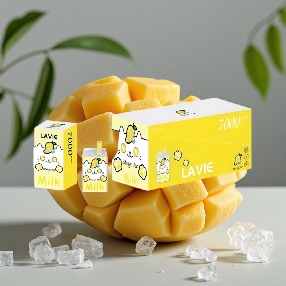 vape wholesale Suomi LAVIE Milk 7000 Puffs Mango IJs 16ML 600mAh Type C