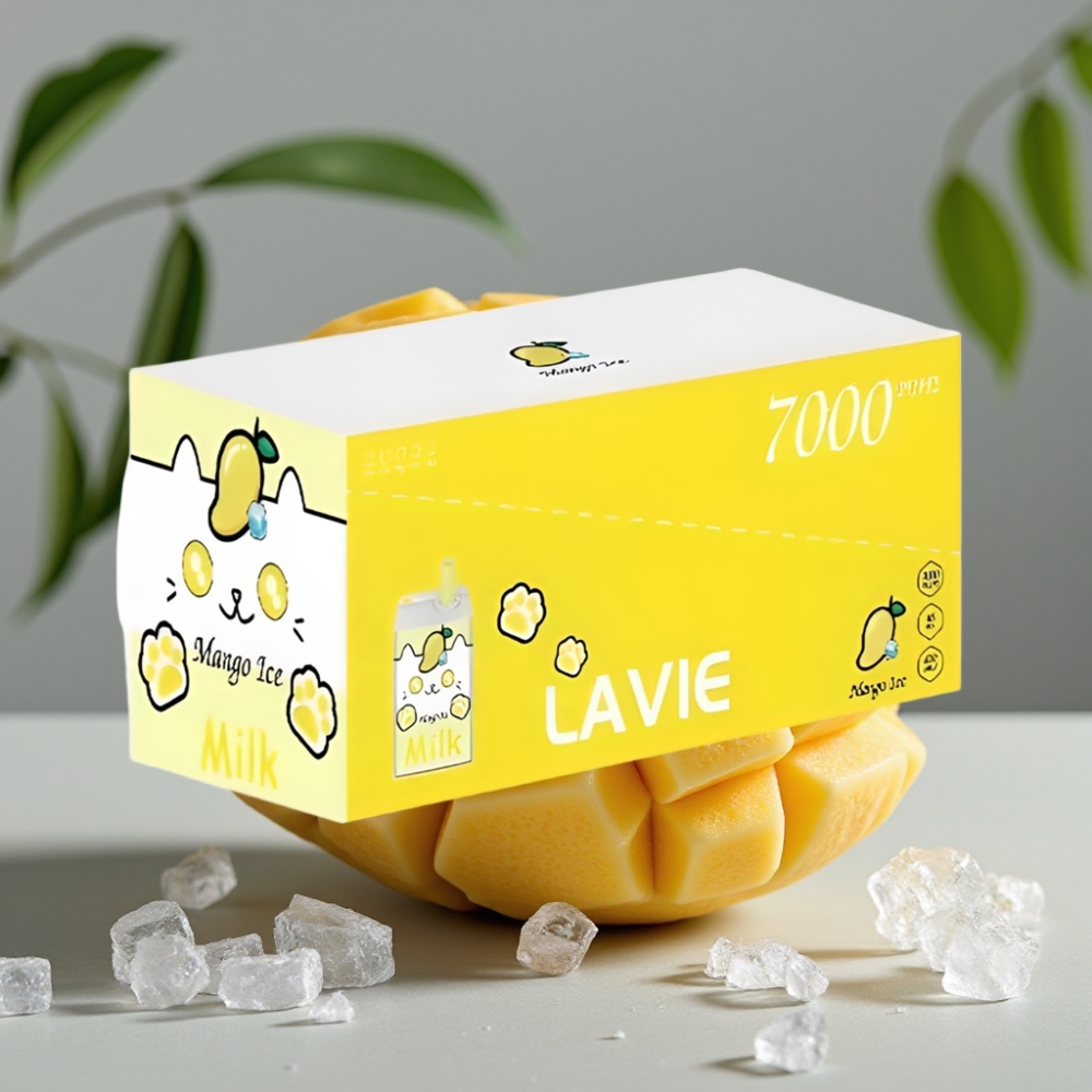vape wholesale Suomi LAVIE Milk 7000 Puffs Mango IJs 16ML 600mAh Type C