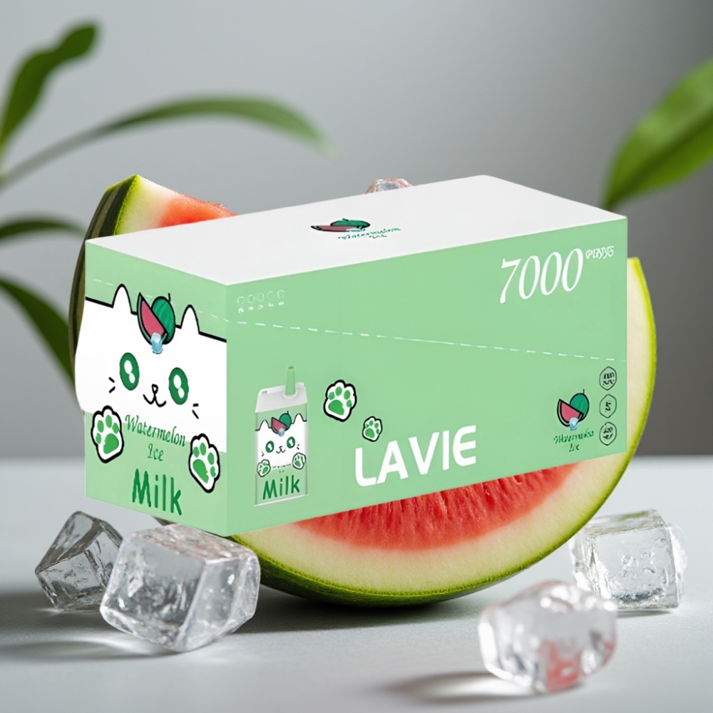 vape wholesale Suomi LAVIE Milk 7000 Puffs Watermeloen IJs 16ML 600mAh Type C