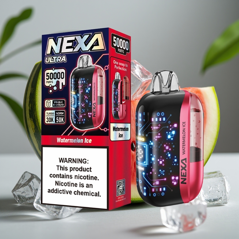 NEXA Ultra 50000 Puffs Disposable Vape Watermeloen IJs 20ml 5%