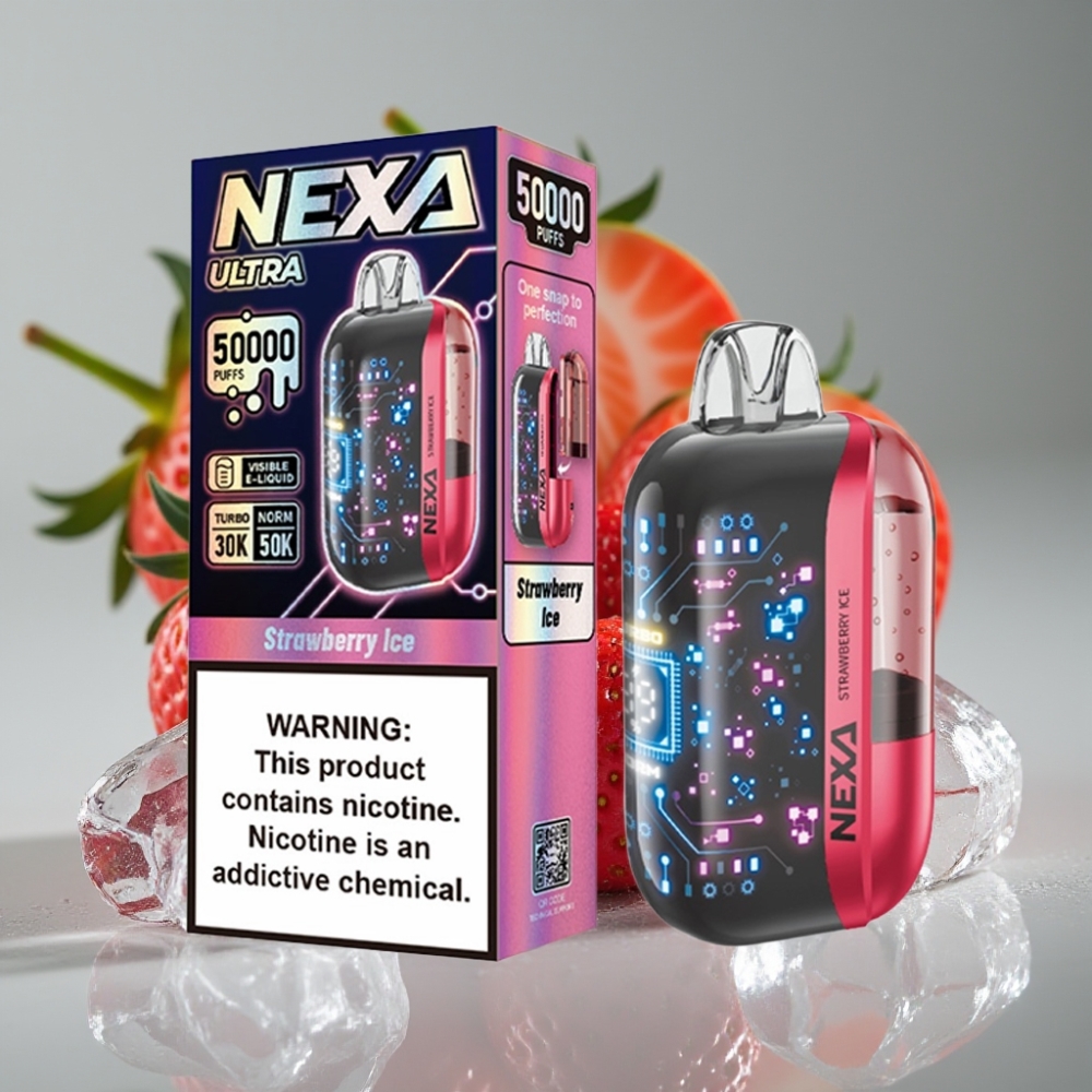 NEXA Ultra 50K Disposable Vape Aardbei IJs 50000 puffs 20ml 5%