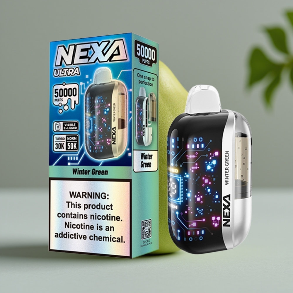 NEXA Ultra 50K Disposable Vape Wintergroen 50000 puff 20ml 5% 0.9ohm
