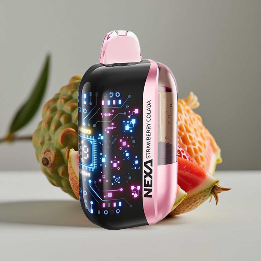 vape wholesale Suomi NEXA Ultra 50K Disposable Vape Aardbei Colada 20ml 5% 0.9ohm