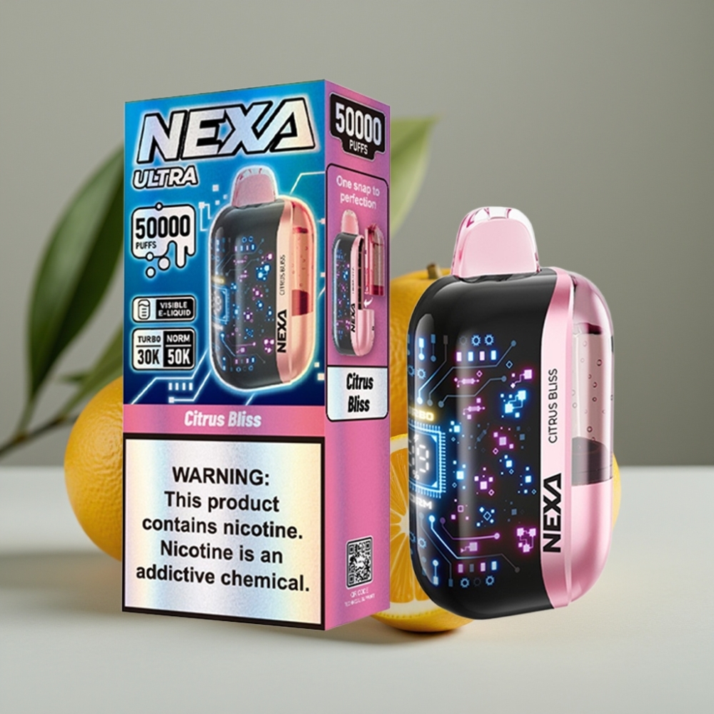 vape wholesale Suomi NEXA Ultra 50K Disposable Vape Citrus Bliss 20ml 5% 0.9ohm