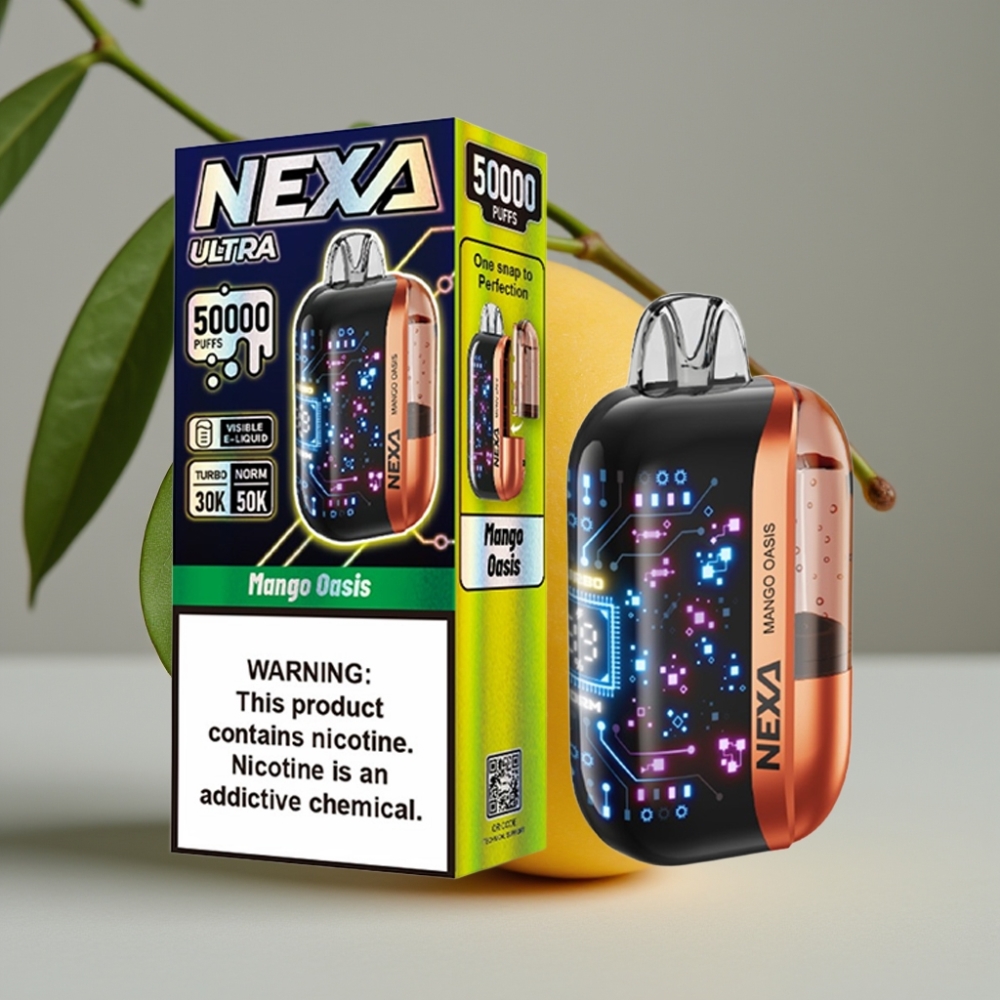 vape wholesale Suomi NEXA Ultra 50K Wegwerp Vape Mango Oase 20ml 800mAh 5%