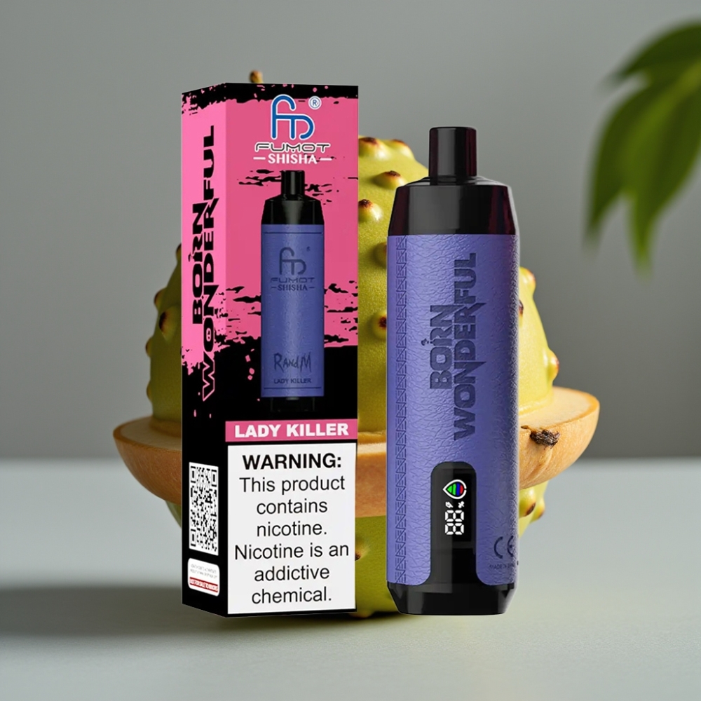 RandM Fumot Shisha 10000 Puffs Disposable Vape Lady Killer 18ml 0.5% Nicotine