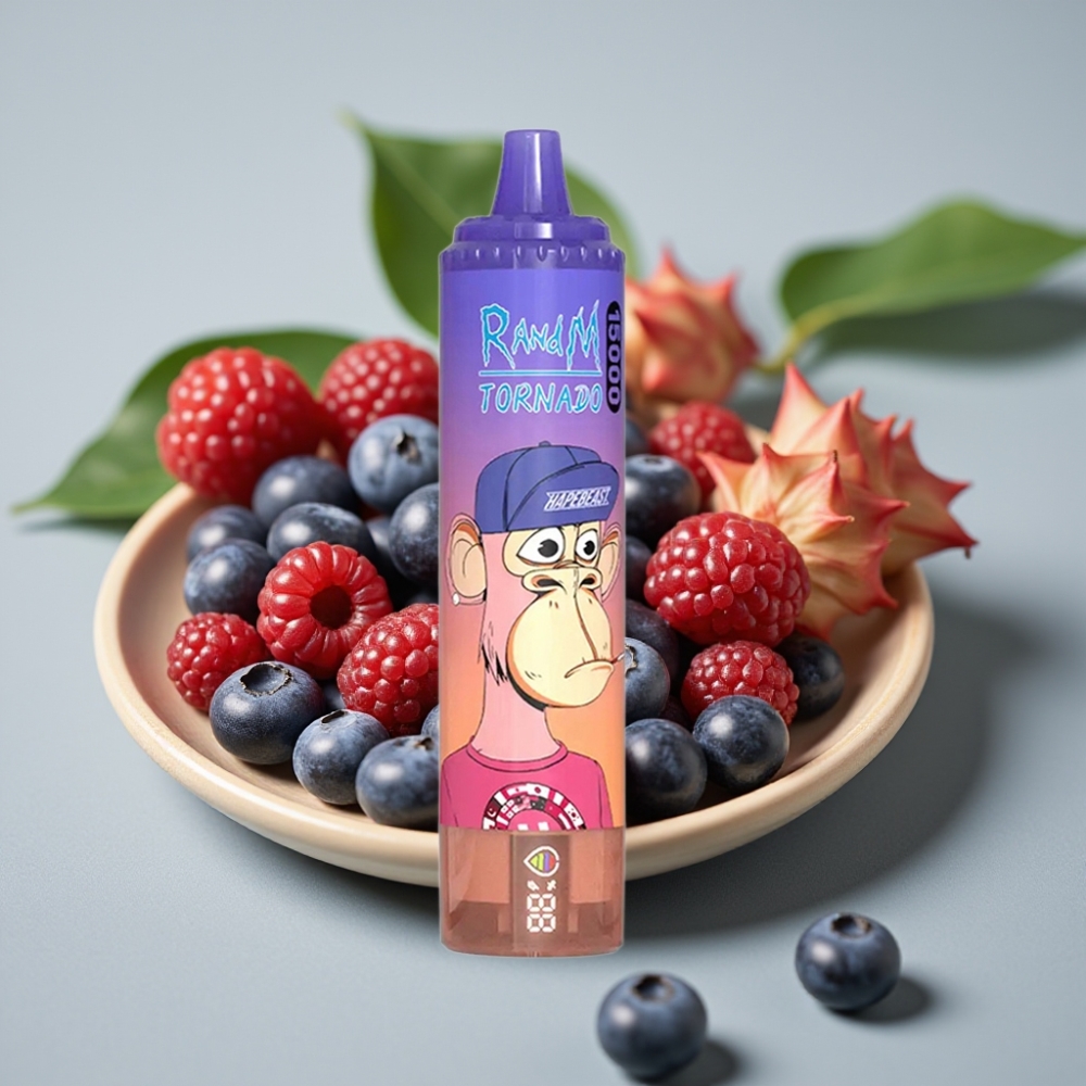 RandM Fumot Tornado 15000 Puffs 25ml 850mAh Blauwe Bes Kers Cranberry