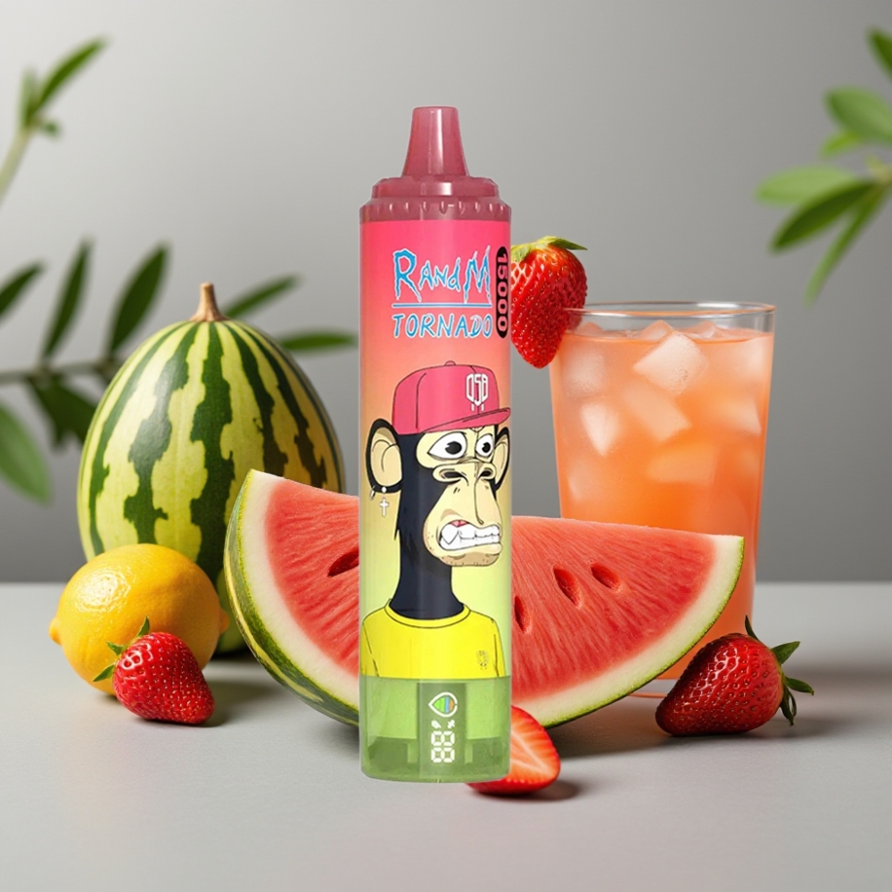 RandM Fumot Tornado 15000 Puffs Aardbei Watermeloen Limonade 25ml 850mAh