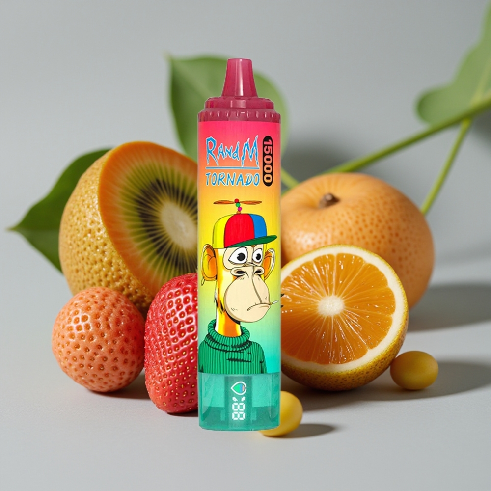 vape wholesale Suomi Fumot RandM Tornado 15000 Puffs 25ml 850mAh Aardbei Kiwi