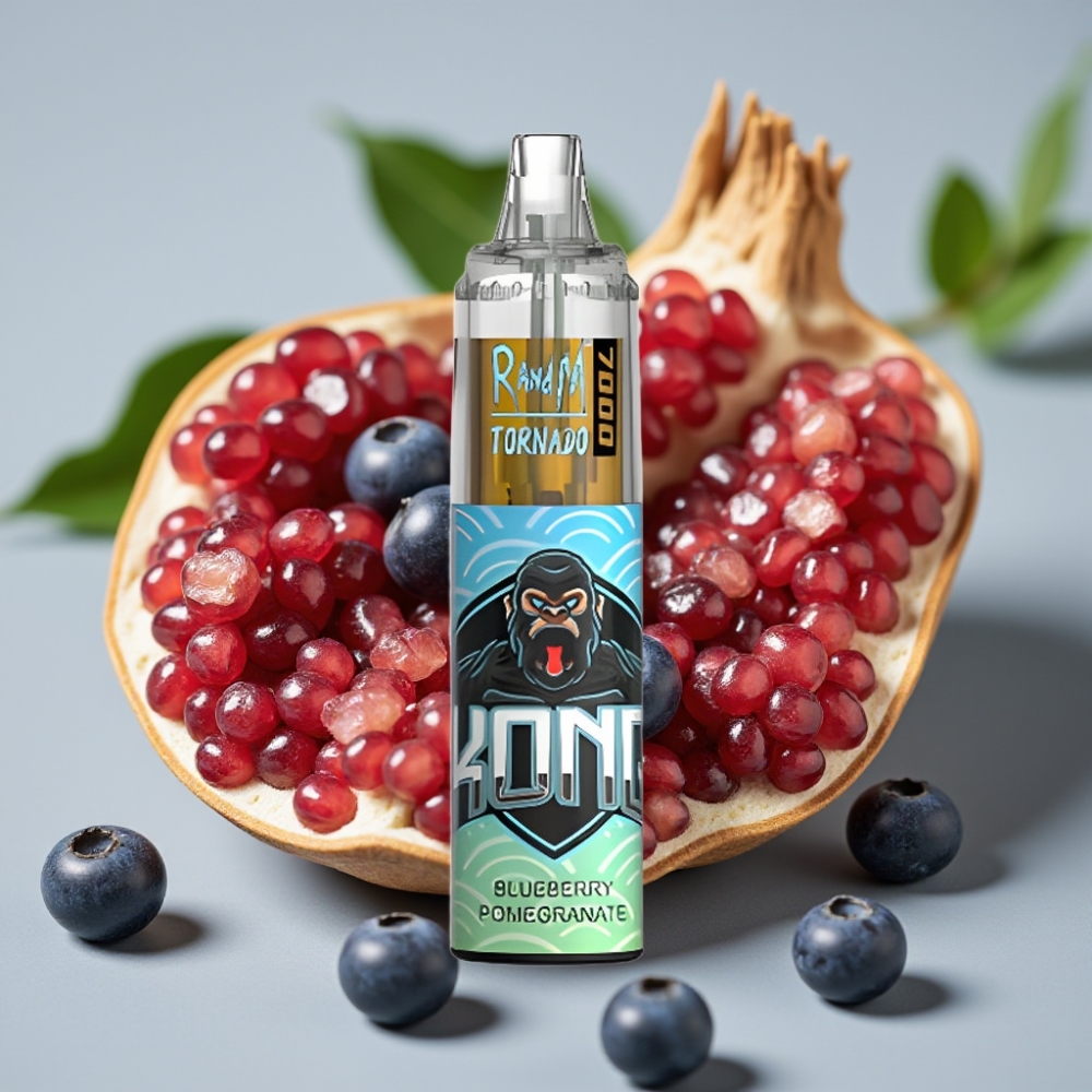 Fumot Tornado 7000 Disposable Vape Blauwe Granaatappel 7000 Puffs 14ML Mesh Coil