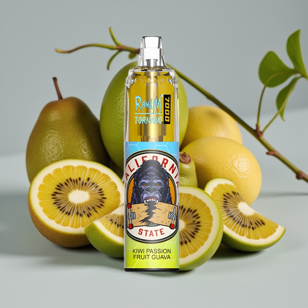 Fumot Tornado 7000 Kiwi Passievrucht Guava 14ML Mesh Type-C RGB Luchtregeling