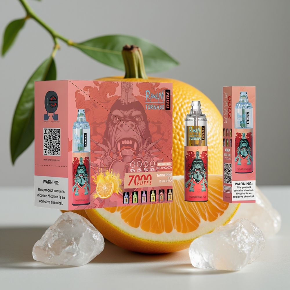 vape wholesale Suomi Fumot Tornado 7000 14ML 850MAH Mesh Coil Tangerine IJs