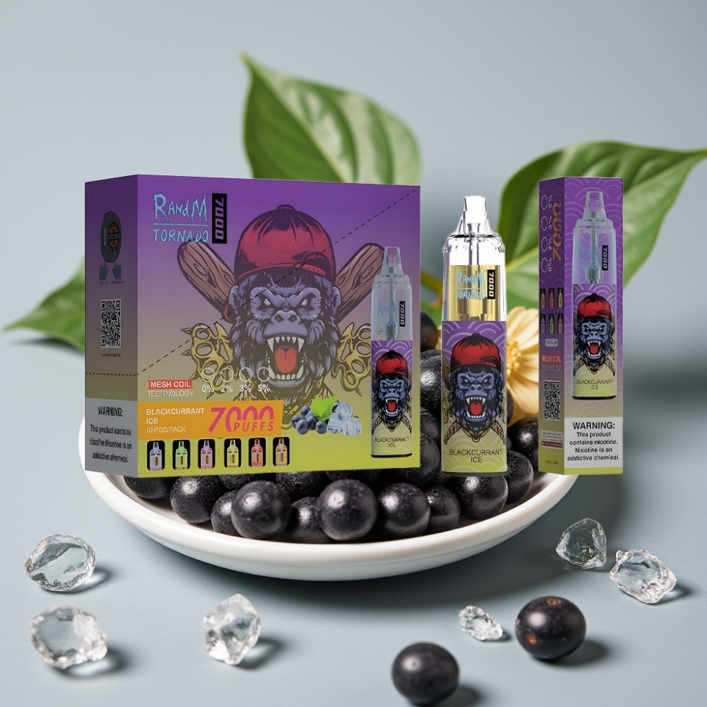 vape wholesale Suomi Fumot Tornado 7000 14ML 850MAH Mesh Coil Zwarte Bes IJs