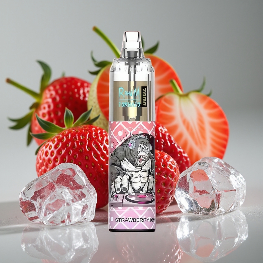 vape wholesale Suomi Fumot Tornado 7000 14ML 850MAH Mesh Type-C RGB Aardbei IJs
