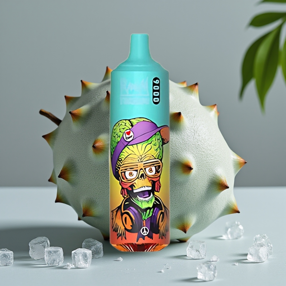 RandM Tornado 9000 Puffs 850 mAh 18 mL Mesh Coil Bluelicious Ice